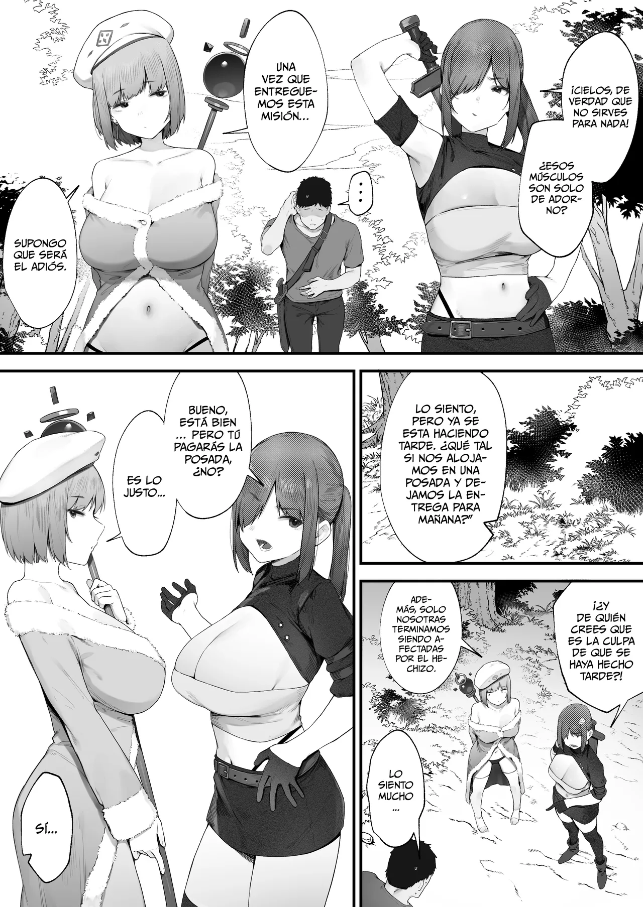 ~Jyoutai Ijyou ga Naorimasen!!~ Namaiki Bakunyuu Healer & Senshi to Asa Made Hamemakuru Haramase Quest♪ Kakioroshi Ero Manga page 2 full