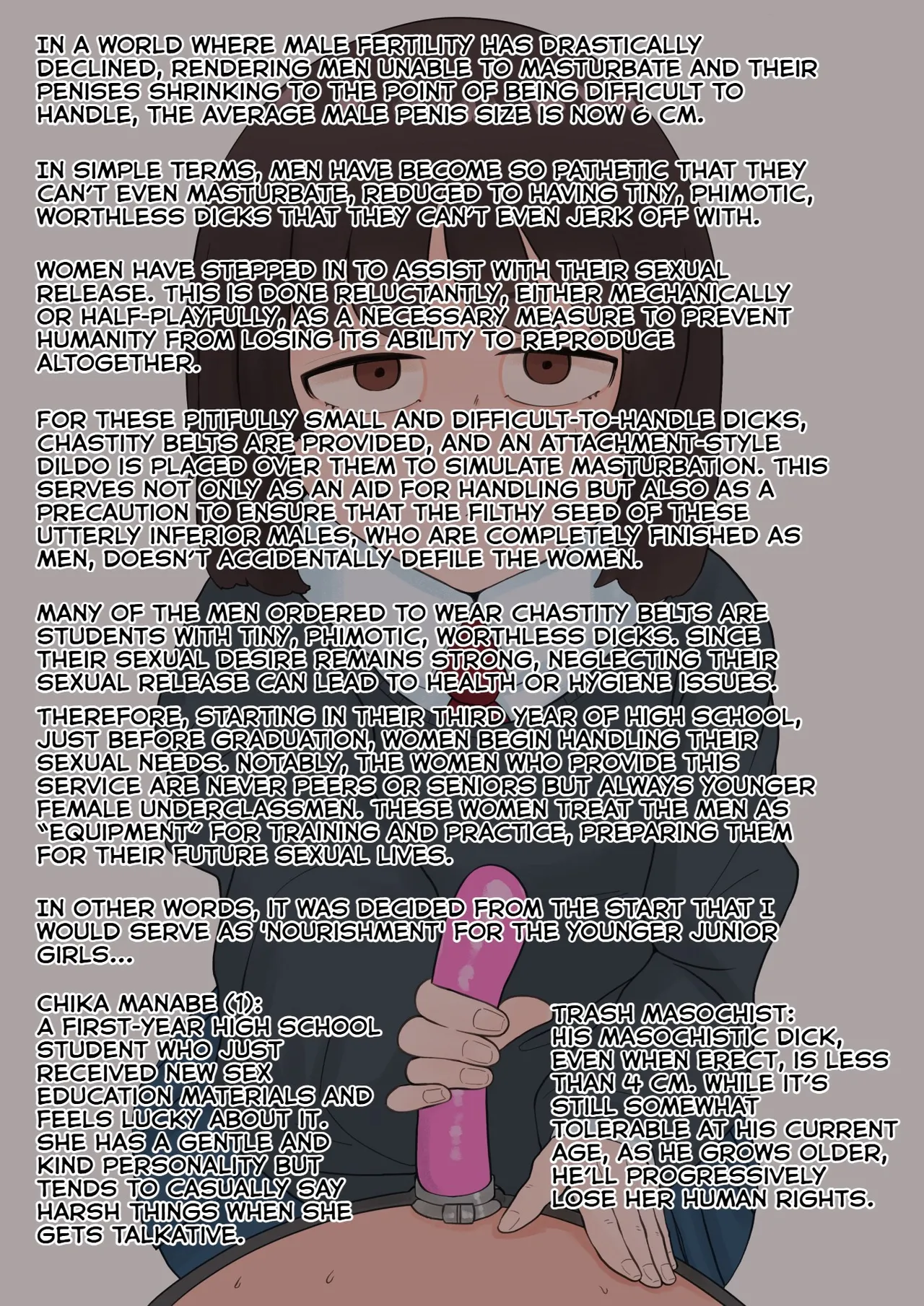 A junior female student gives me a fake handjob over a dildo page 1 full