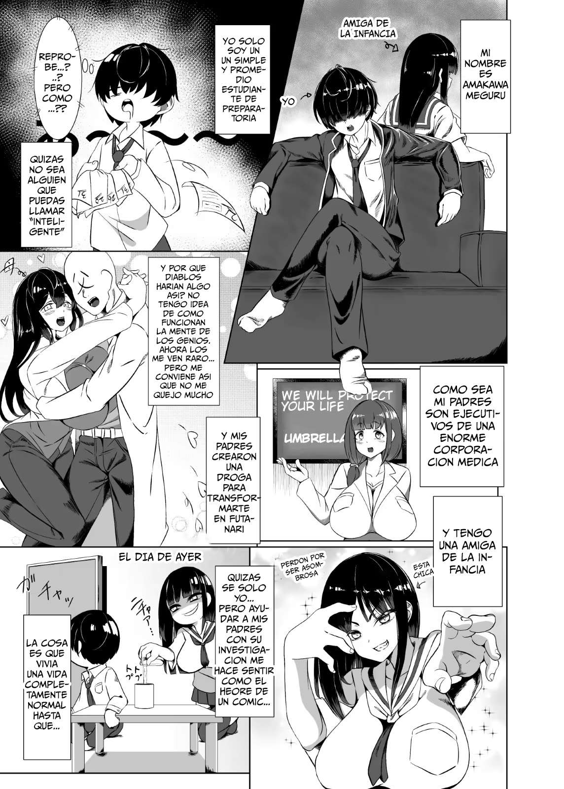 Yappa TS Downer Jitome Kuma Koime Loli Kyonyuu shika Katan - TS Loli Kyonyuu ga Oyome-san ni Naru made 1｜Nada vence a una loli gótica con enormes pechos page 2 full