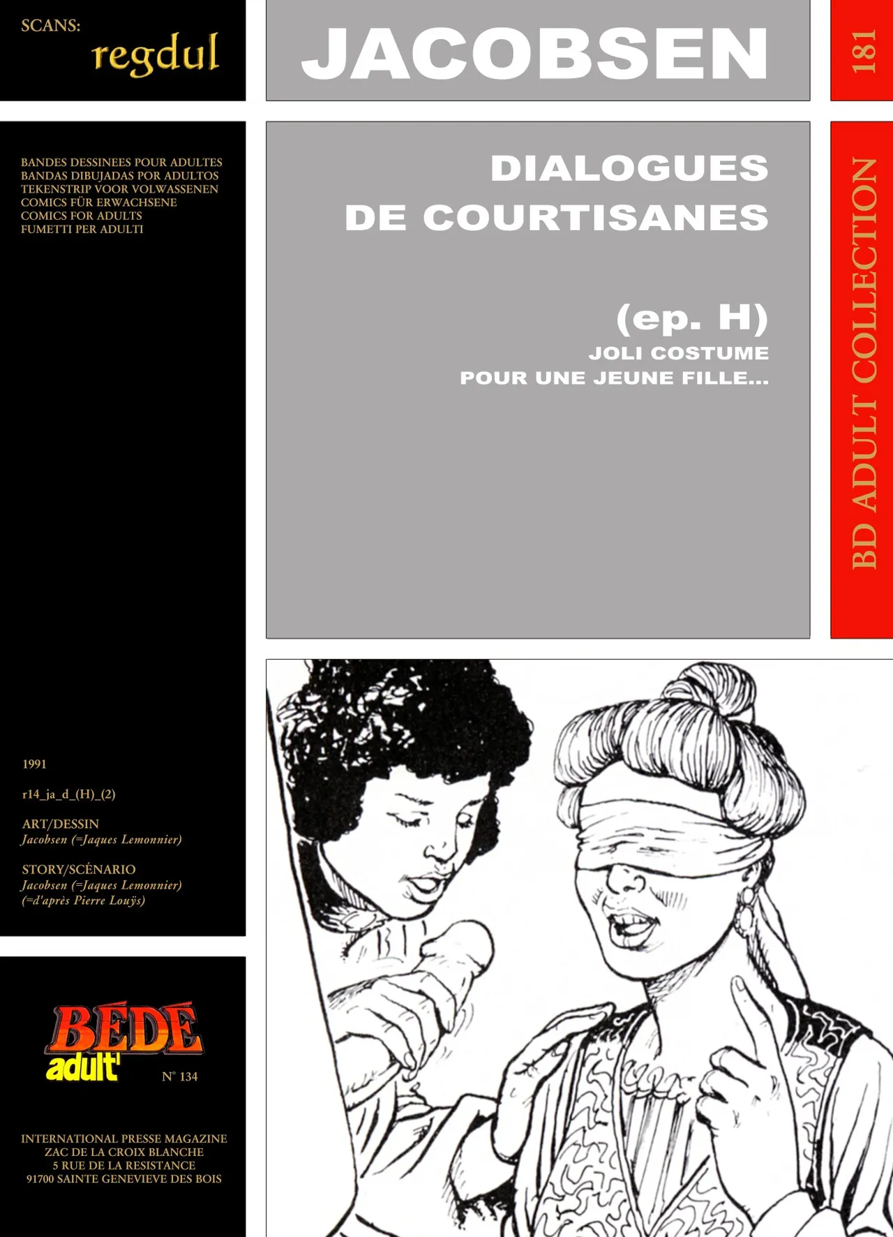 Jacobsen  & Pierre Louÿs - Dialogues de Courtisanes : Joli costume pour une jeune fille page 1 full