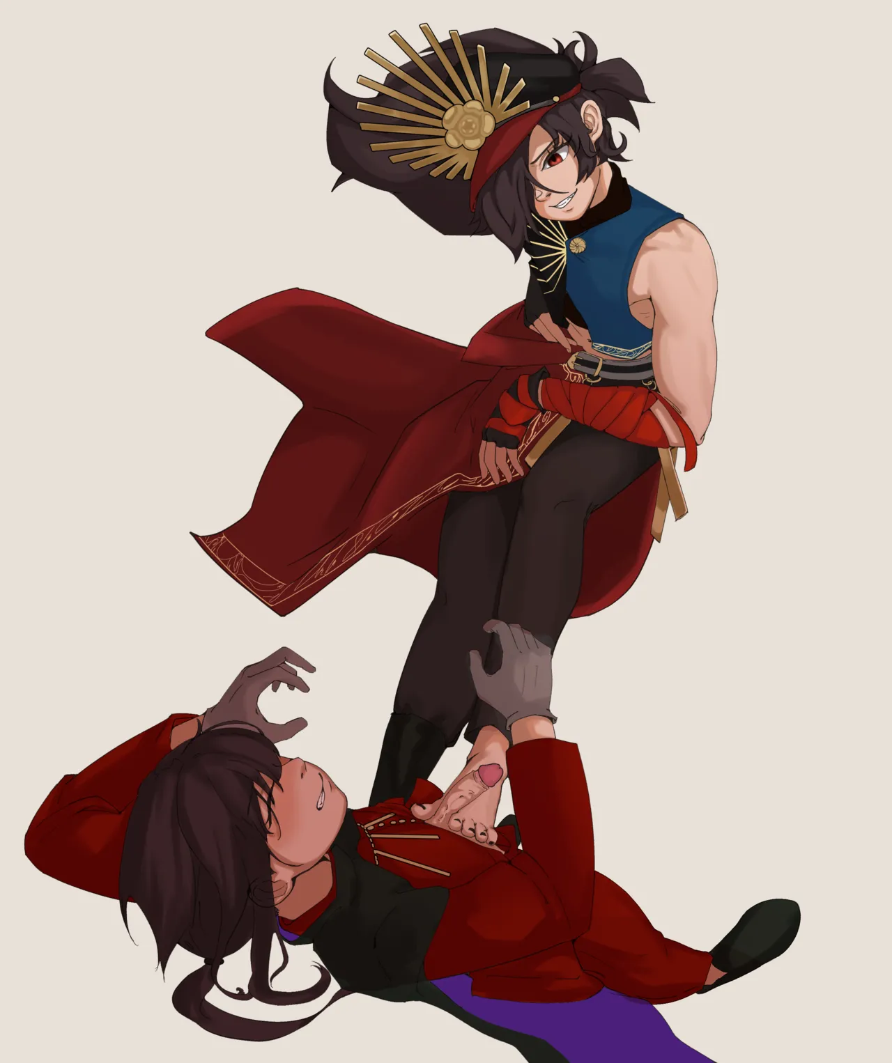Fate/Grand Order - Kippoushi & Nobukatsu Footjob Set page 1 full