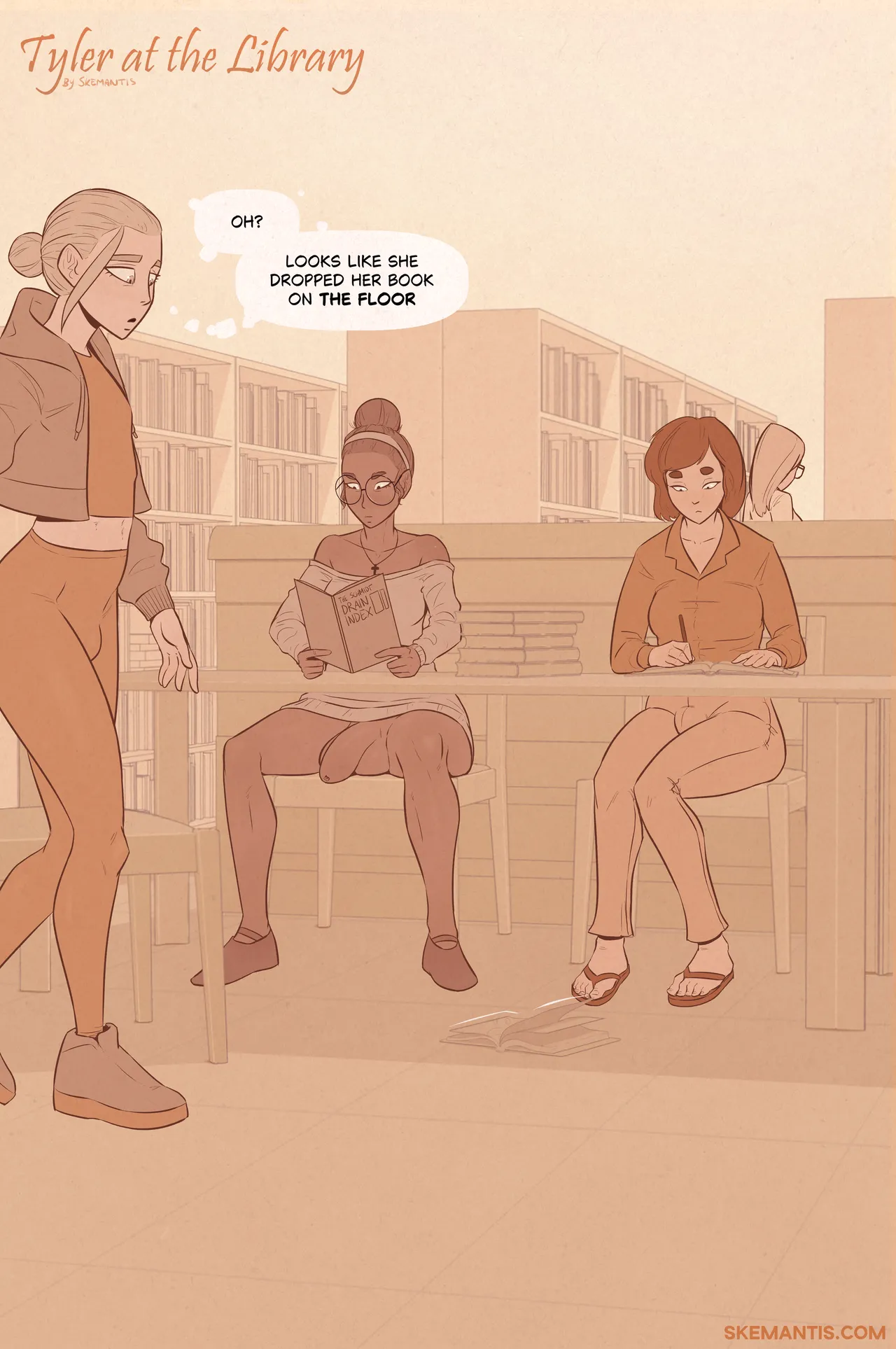 Skemantis - Tyler at the library - Part 1 page 1 full