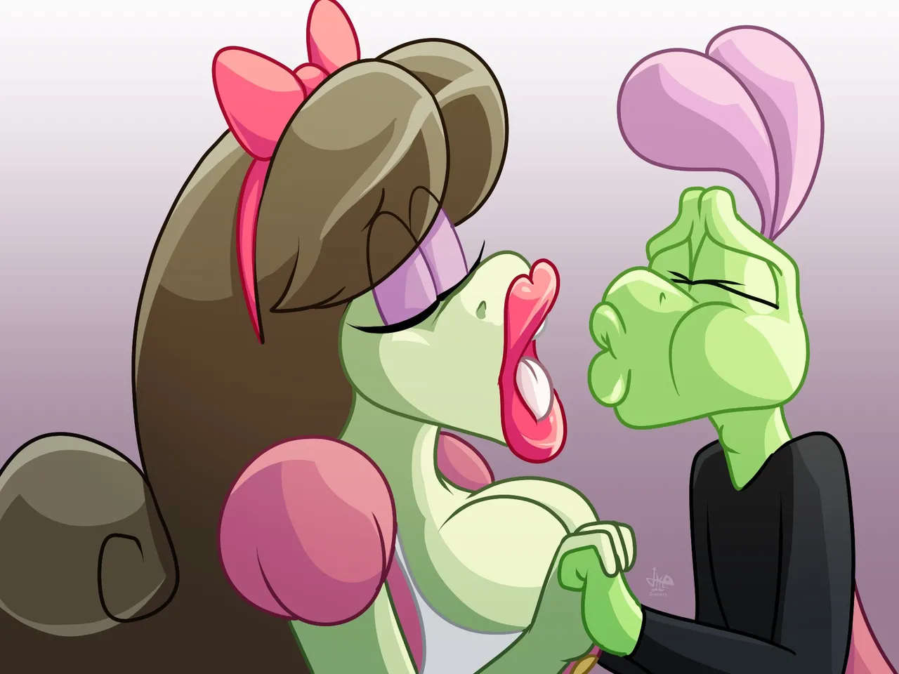 She's Expecting Tongue page 1 full