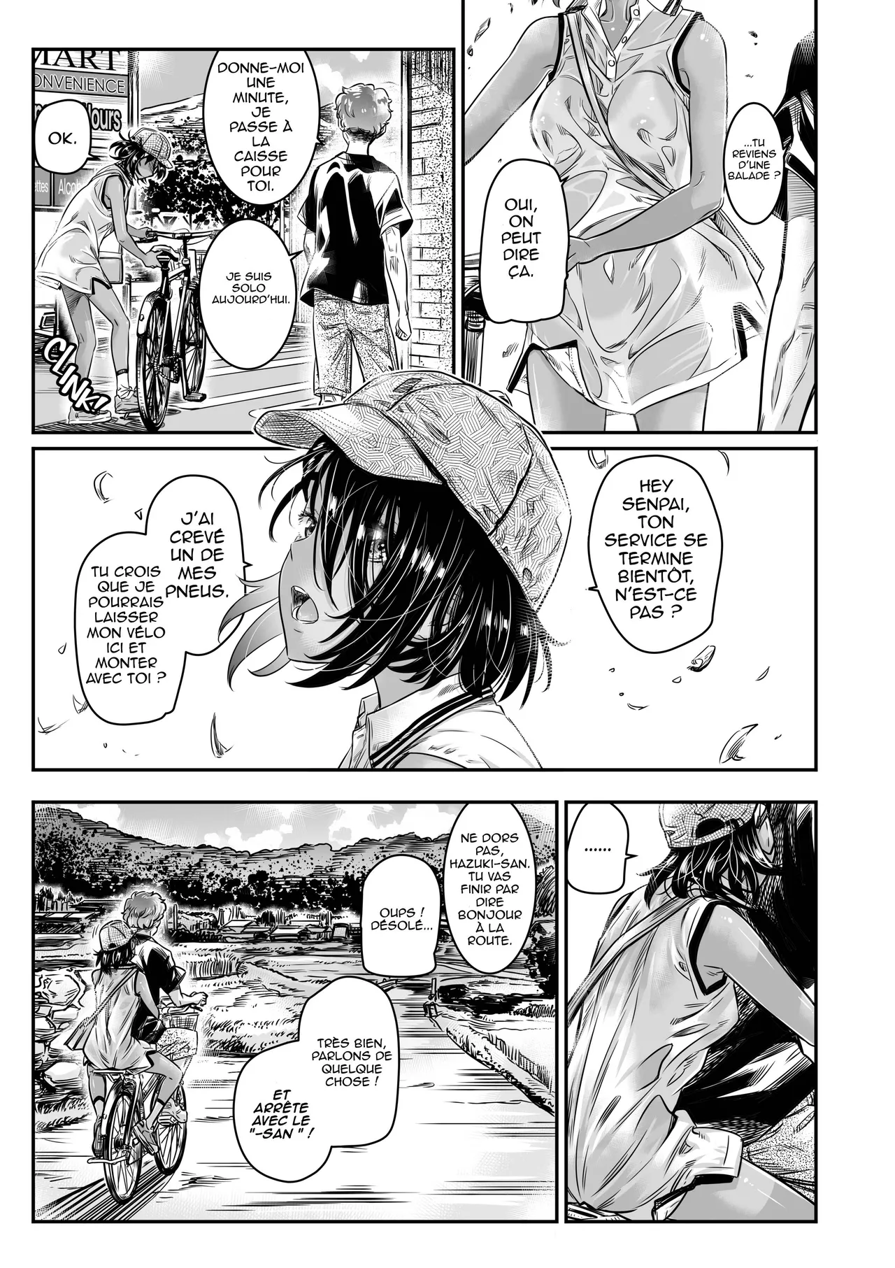 Hiyake no Bitch Shoujo wa, Doutei no Senpai o Yagai Sex ni Sasou page 6 full