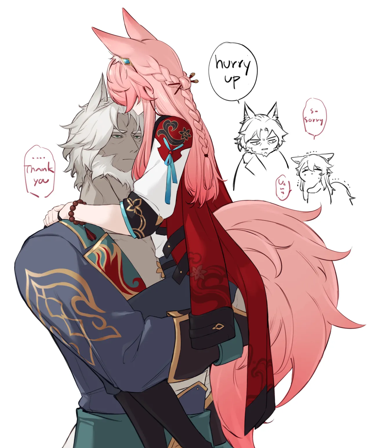 @afflatus_veil AniseTea Twitter Gallery: HSR Jiaoqiu/Hoolay yaoi + Jiaoqiu genderbend page 8 full