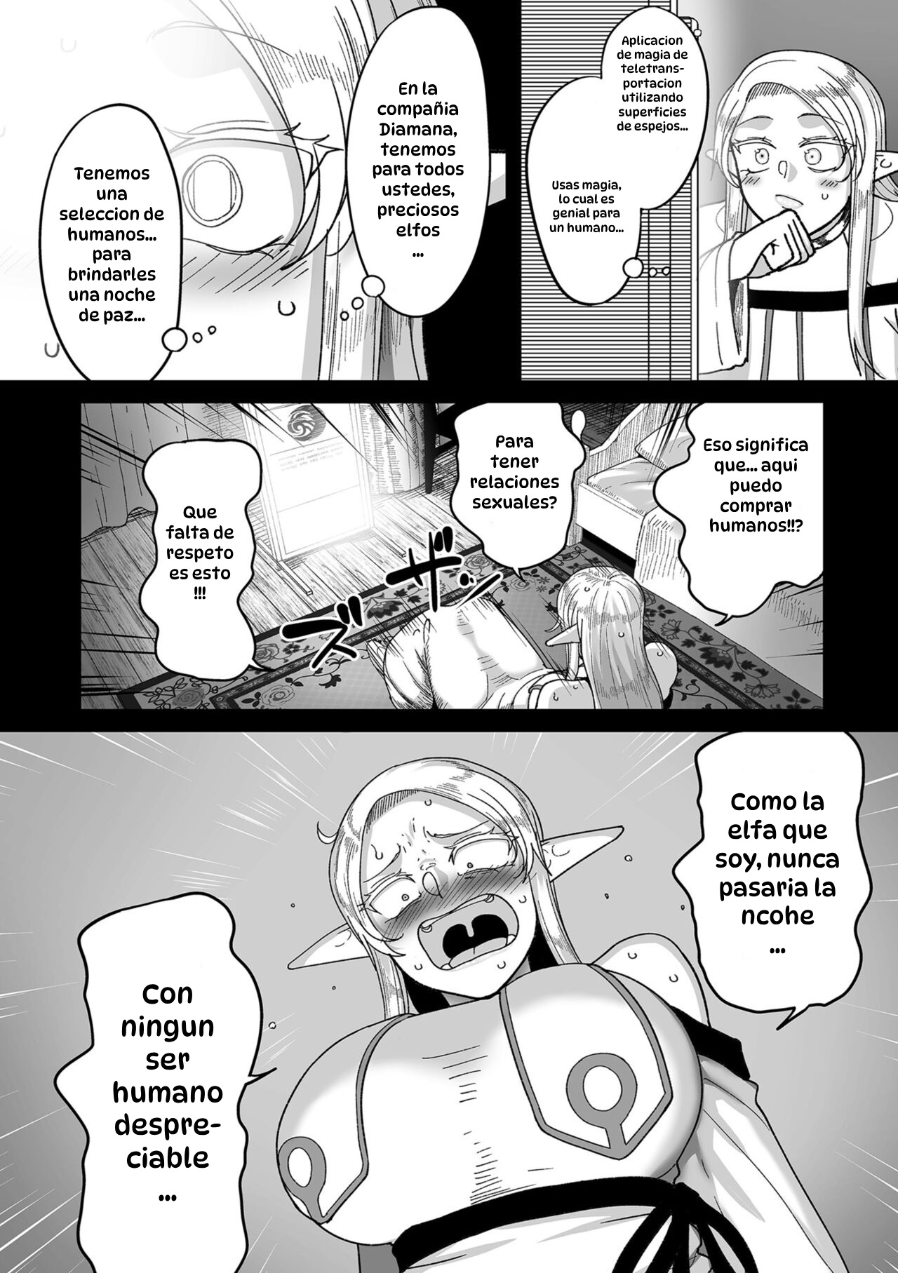 Genkai Jukujo Elf Senyou! Danshou Delivery Service!! 1｜¡¡Servicios Sexuales a Domicilio a Elfas Insatisfechas!! Capítulo 1 page 6 full