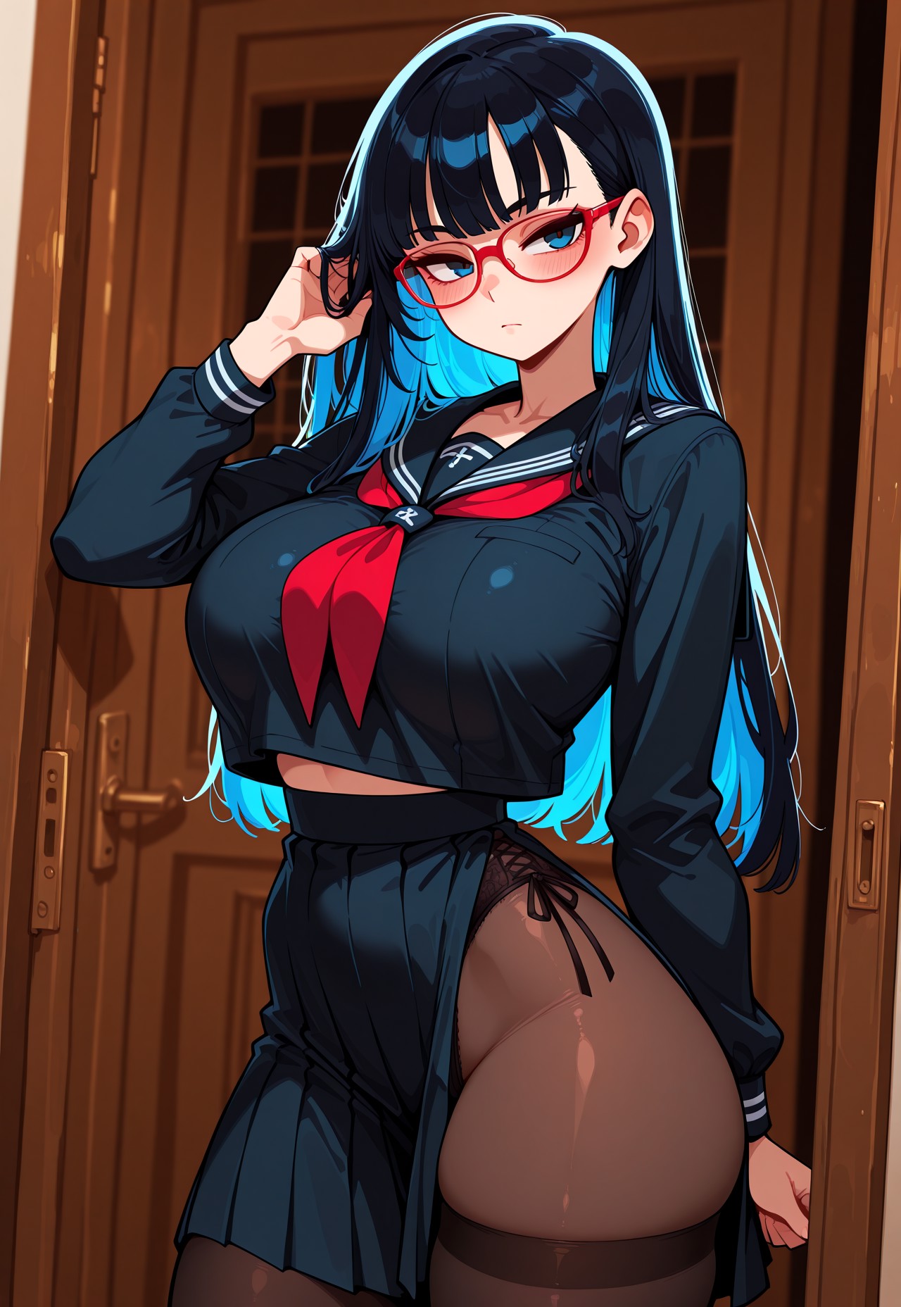 ClassRep 'HELPS YOU STUDY' ON HER KNEES page 4 full