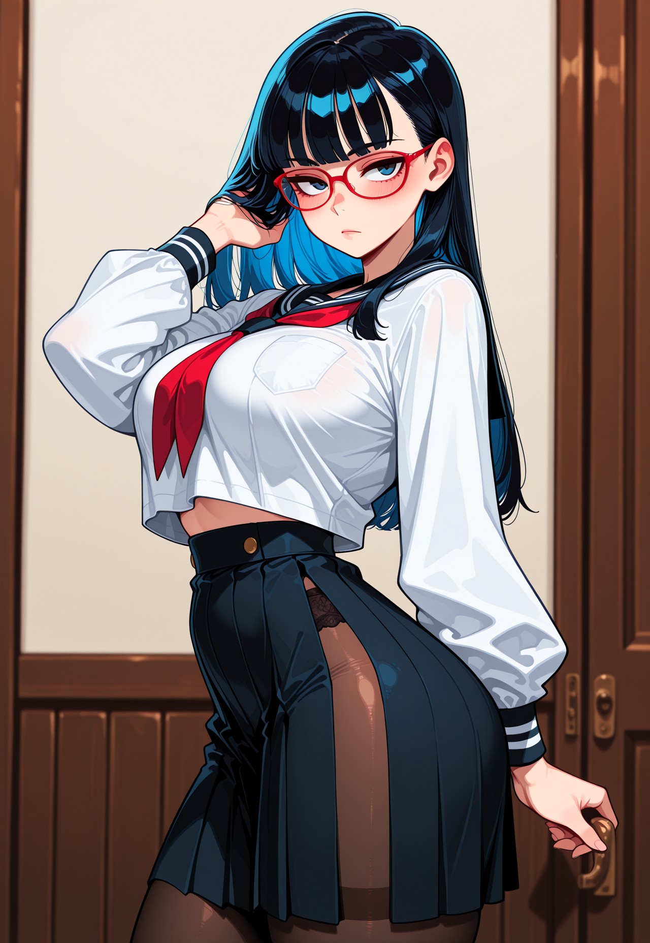 ClassRep 'HELPS YOU STUDY' ON HER KNEES page 6 full