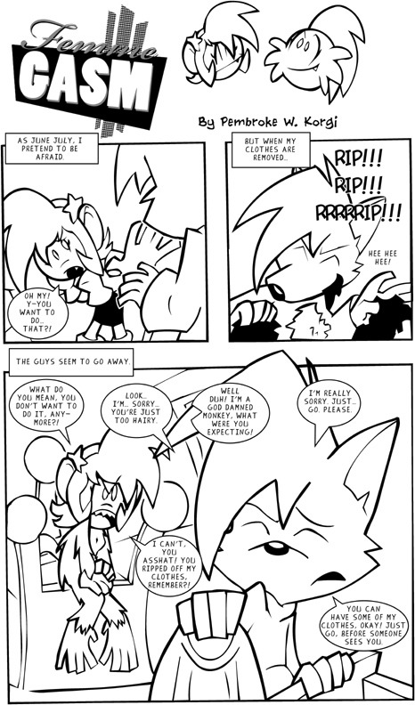 Femmegasm Side Comic page 1 full