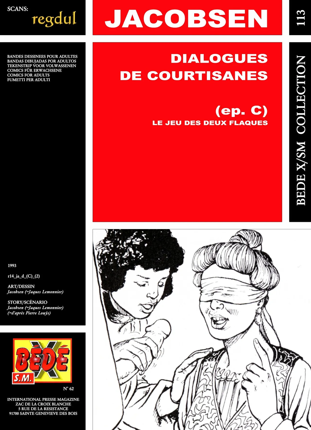 Jacobsen  & Pierre Louÿs - Dialogues de Courtisanes : Le jeu des deux flaques page 1 full