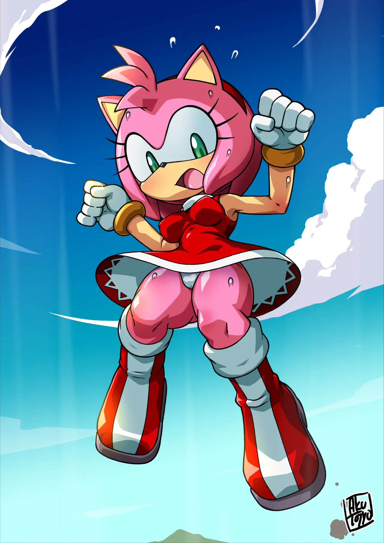 Amy Rose and Cream the Rabbit wind accident page 1 full