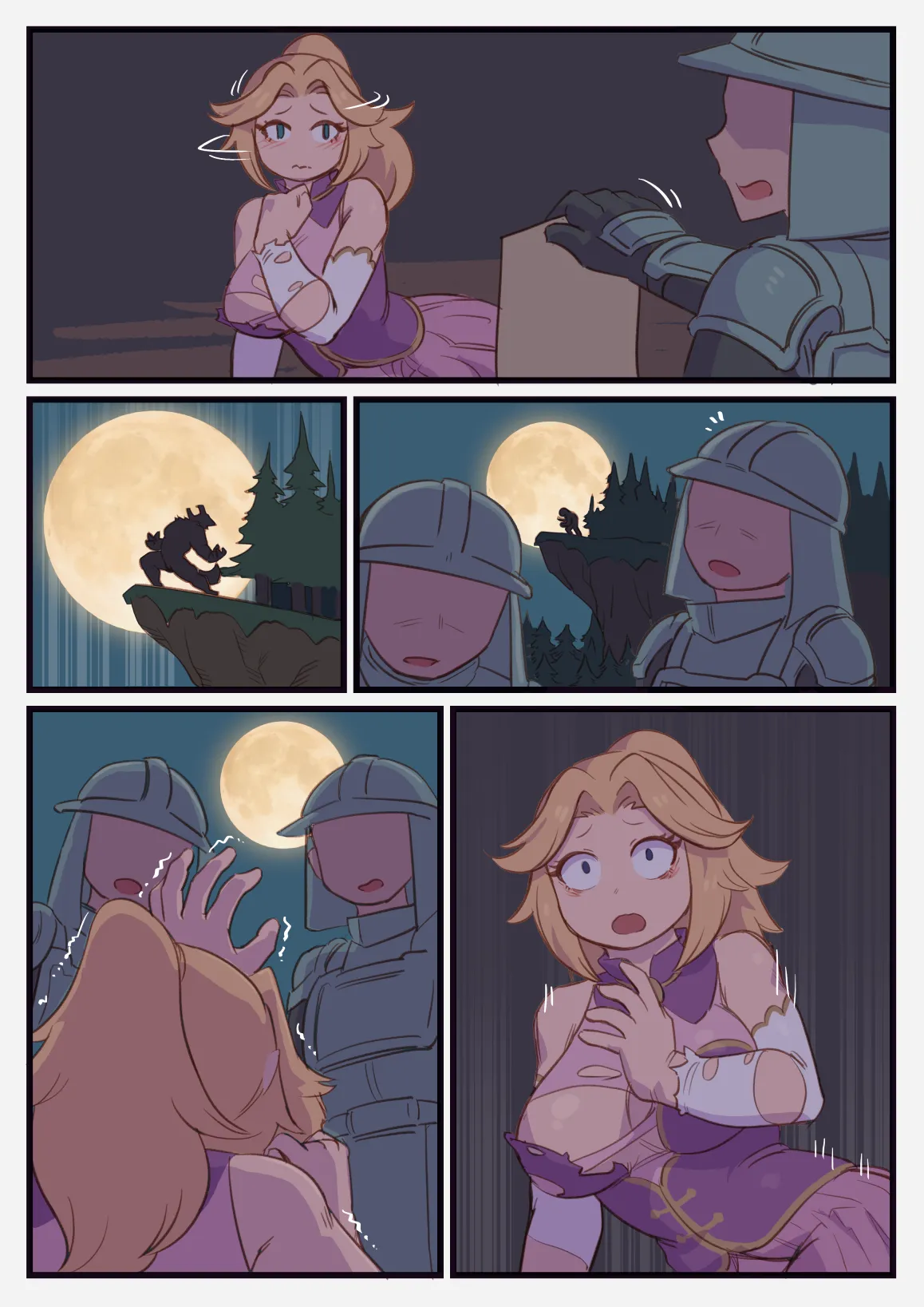 👸🐺 Princess => Werewolf TF page 3 full