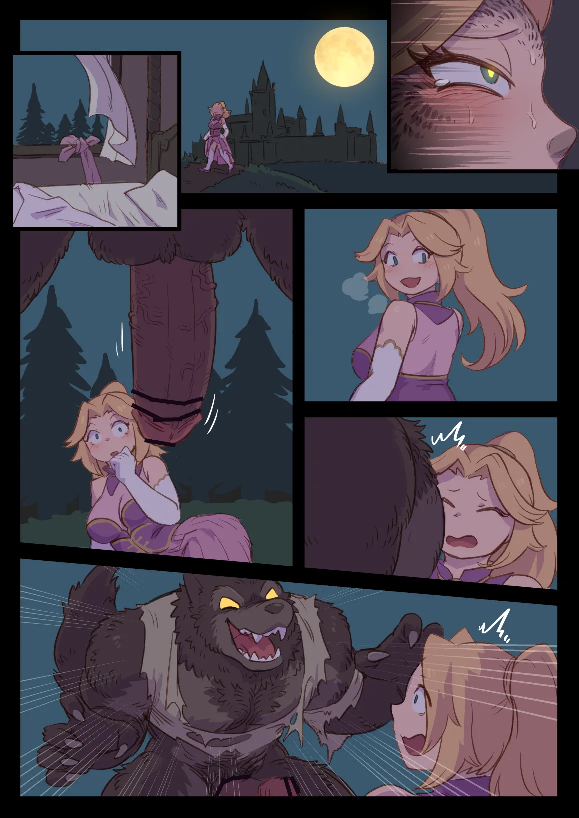 👸🐺 Princess => Werewolf TF page 5 full