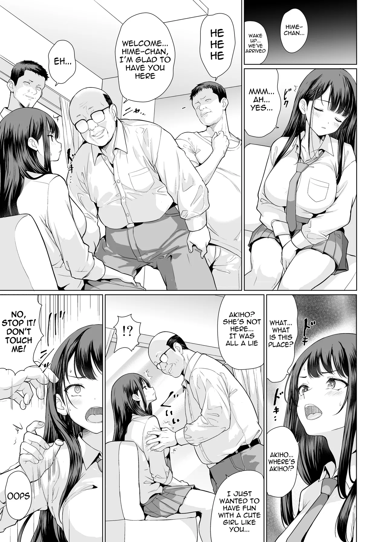 Kichiku na Oji-san-tachi ni Hamerarete | Fucked by cruel old men page 9 full