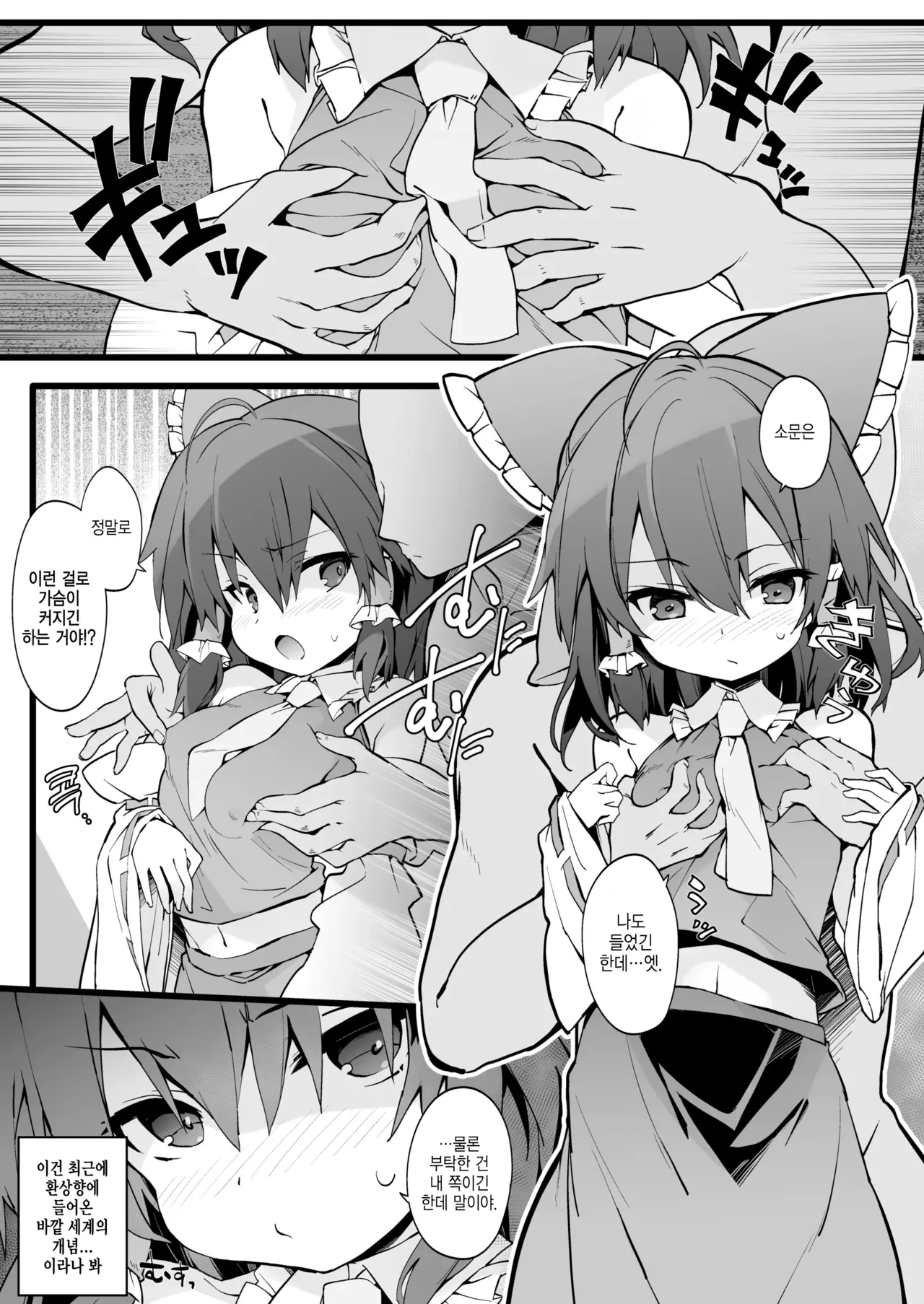 Reimu-san wa Oppai o Sodatetai | 레이무 씨는 가슴을 키우고 싶어 page 2 full