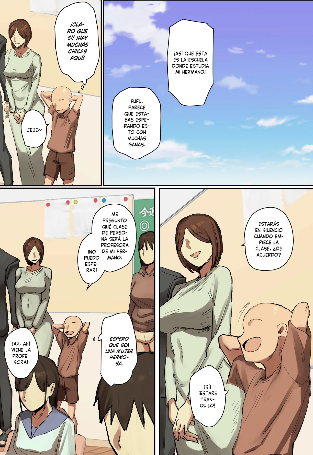 Sankanbi de Onii-chan no Sensei ni Hitomebore! | ¡Me Enamoré a Primera Vista de la Profesora de mi Hermano Mayor Durante el Día de Visita a Clases! page 2 full
