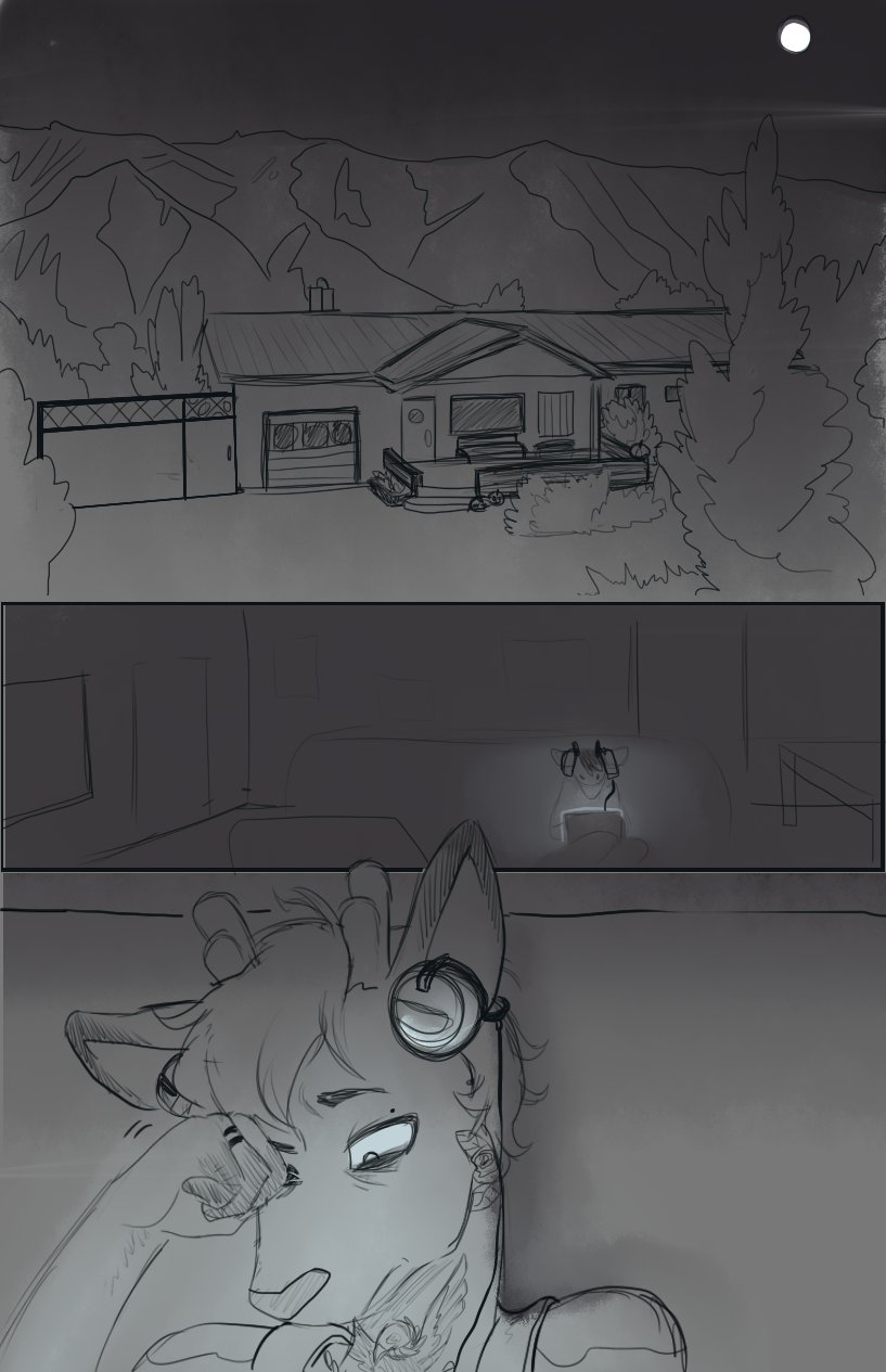 Sad Deer Comic page 1 full