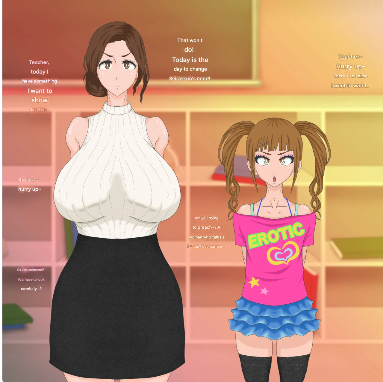 Seira-kun wa Otokonoko. | The transvestite Seira-kun's cock teaching page 6 full