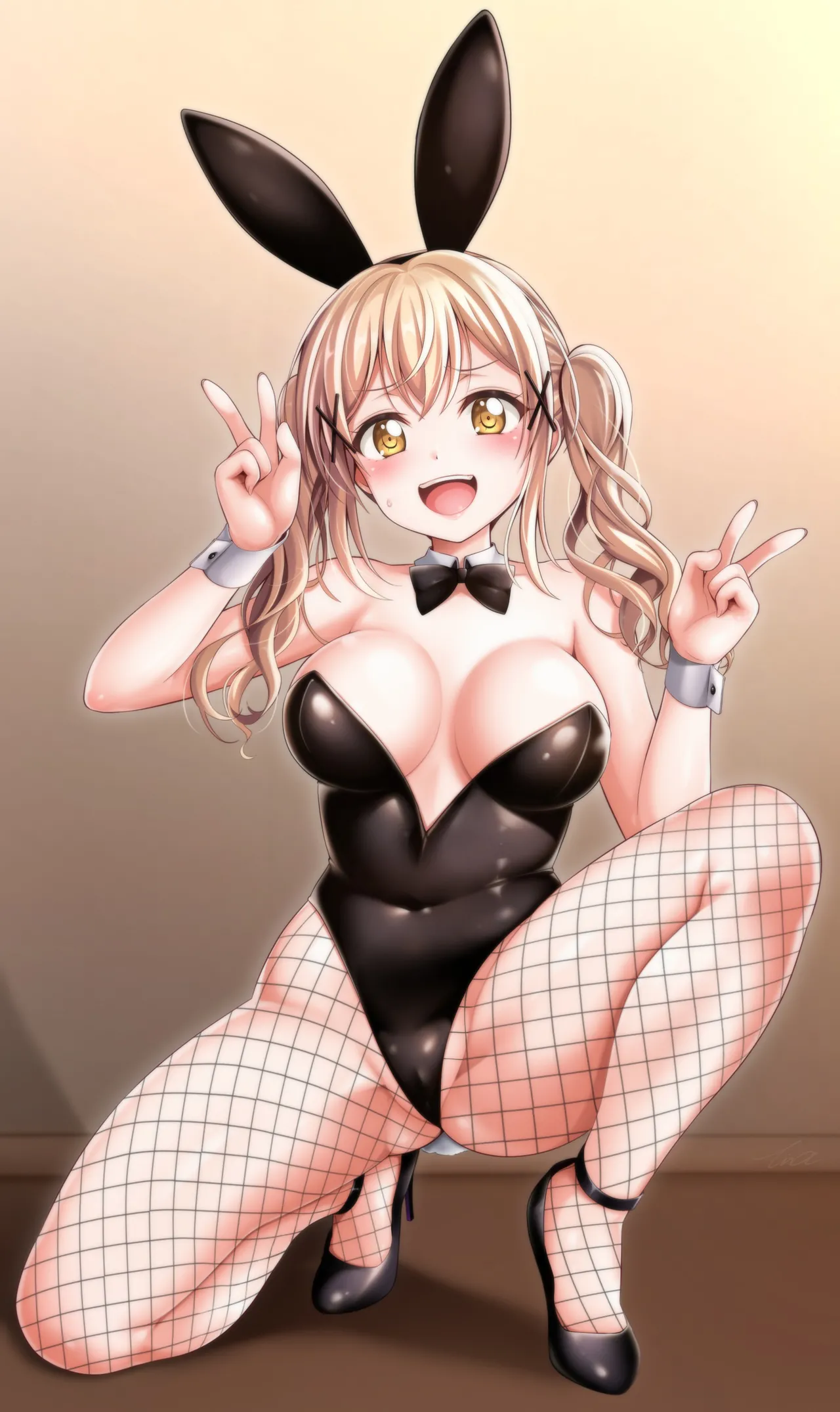 バンドリ 市ヶ谷有咲 ムチムチダブルピース バニーガール page 7 full