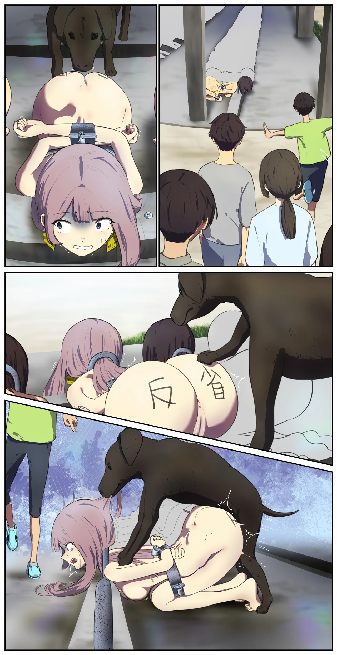A life in the barn as punishment for a delinquent girl who has been spoiled until now page 7 full
