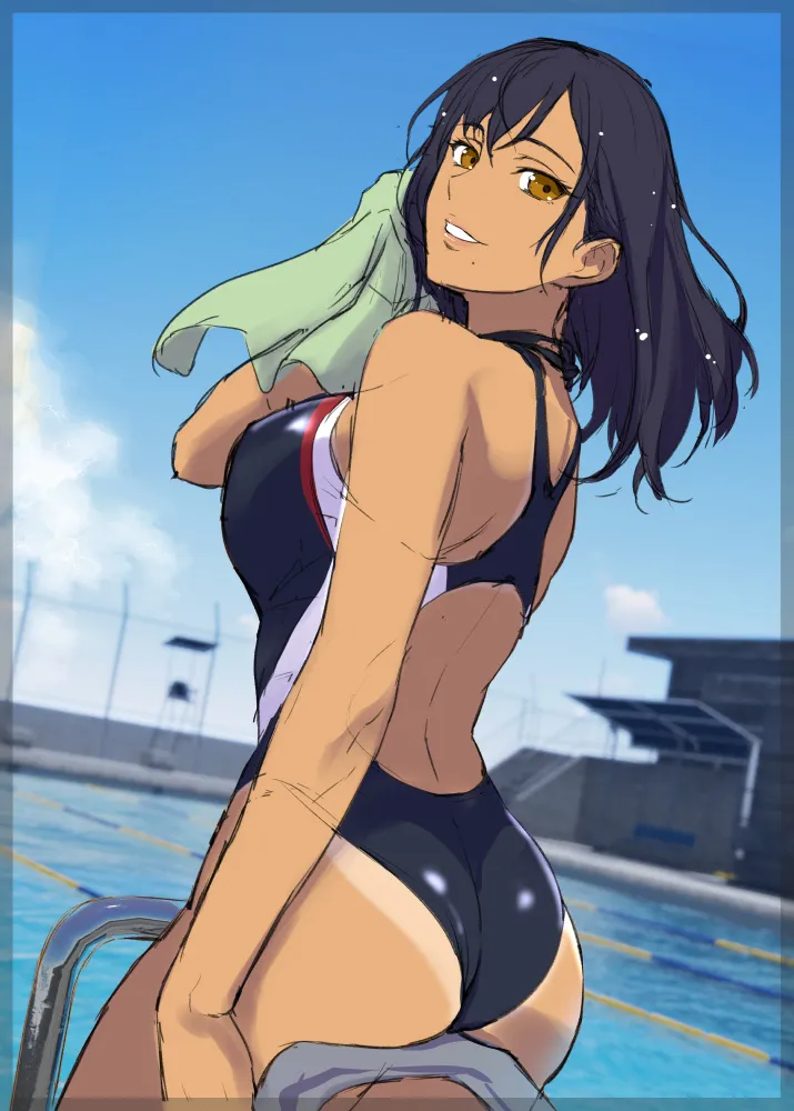 競泳水着イラストラフ page 1 full