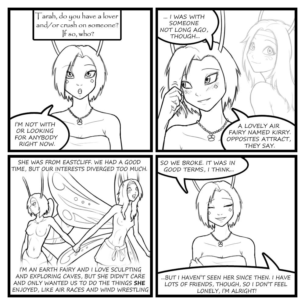 Fairies vs Tentacles - Character Questions page 1 full