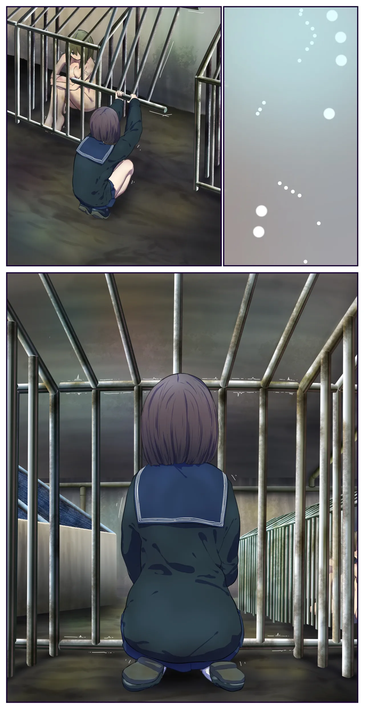 After touring the human barn, I went inside the cage page 2 full