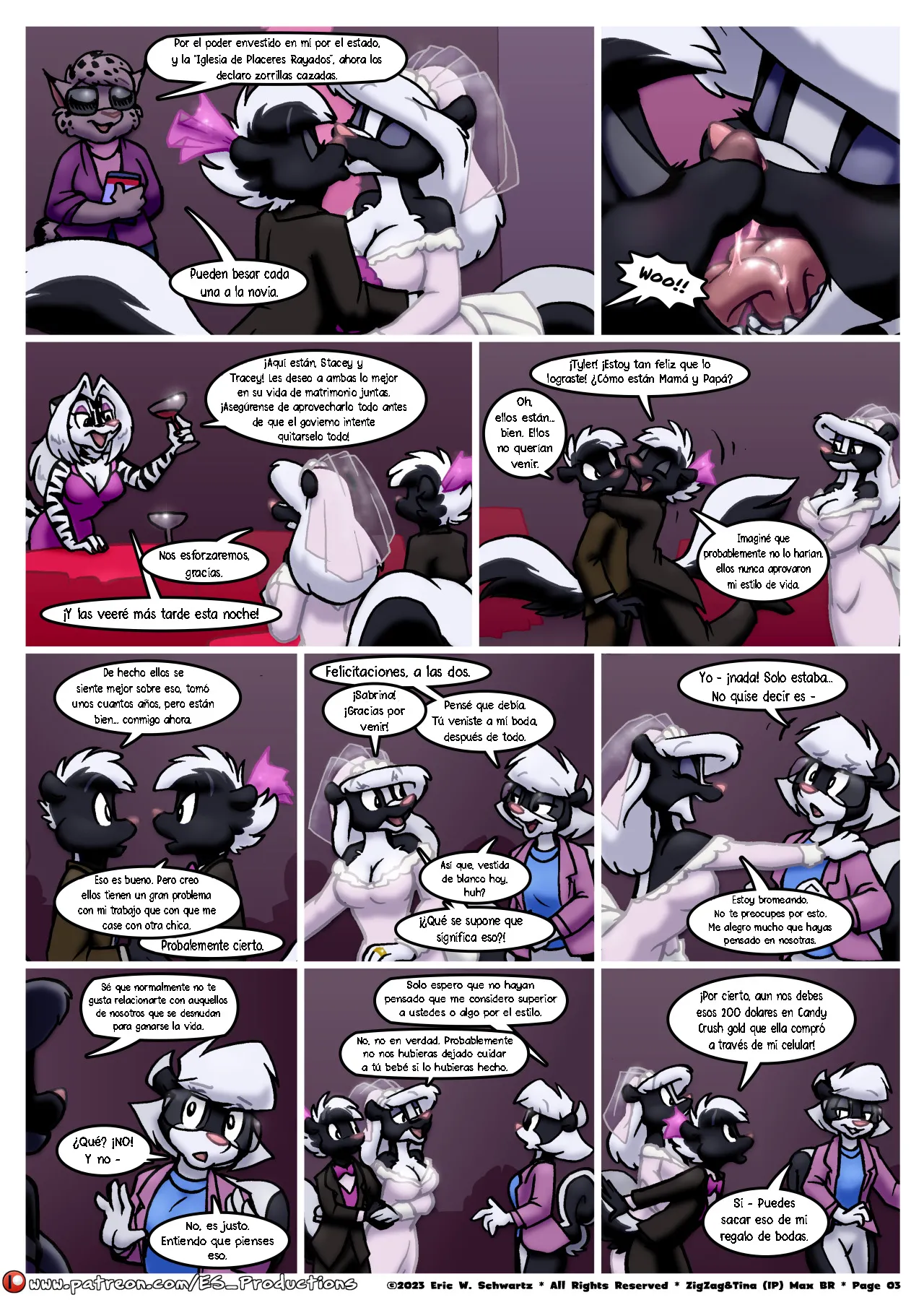 Stacey & Tracey's Wild Wedding Night page 4 full