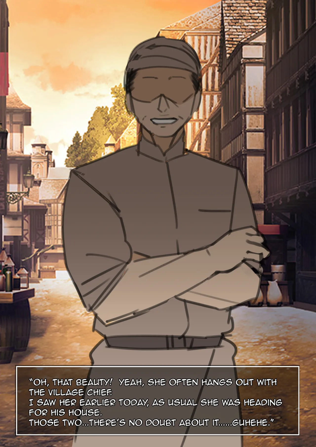 Erotic RPG scenario, while the protagonist is on an adventure his mother on the starting village gets NTR’d page 3 full