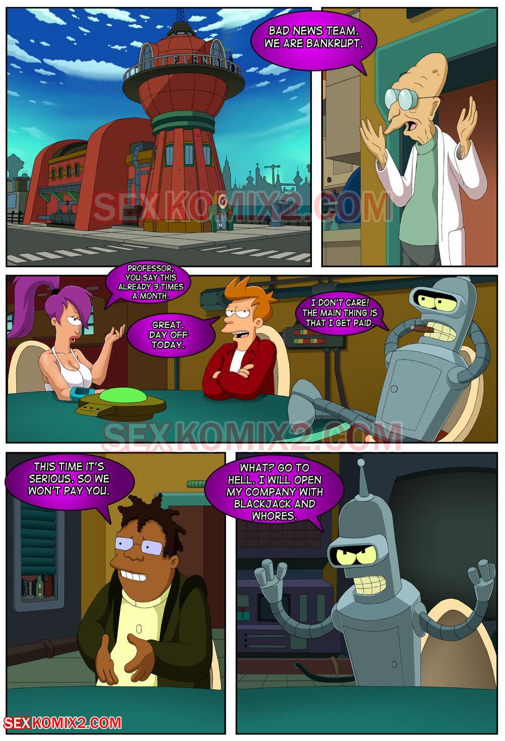 Futurama. Interplanetary sex. by sexkomix2.com page 2 full
