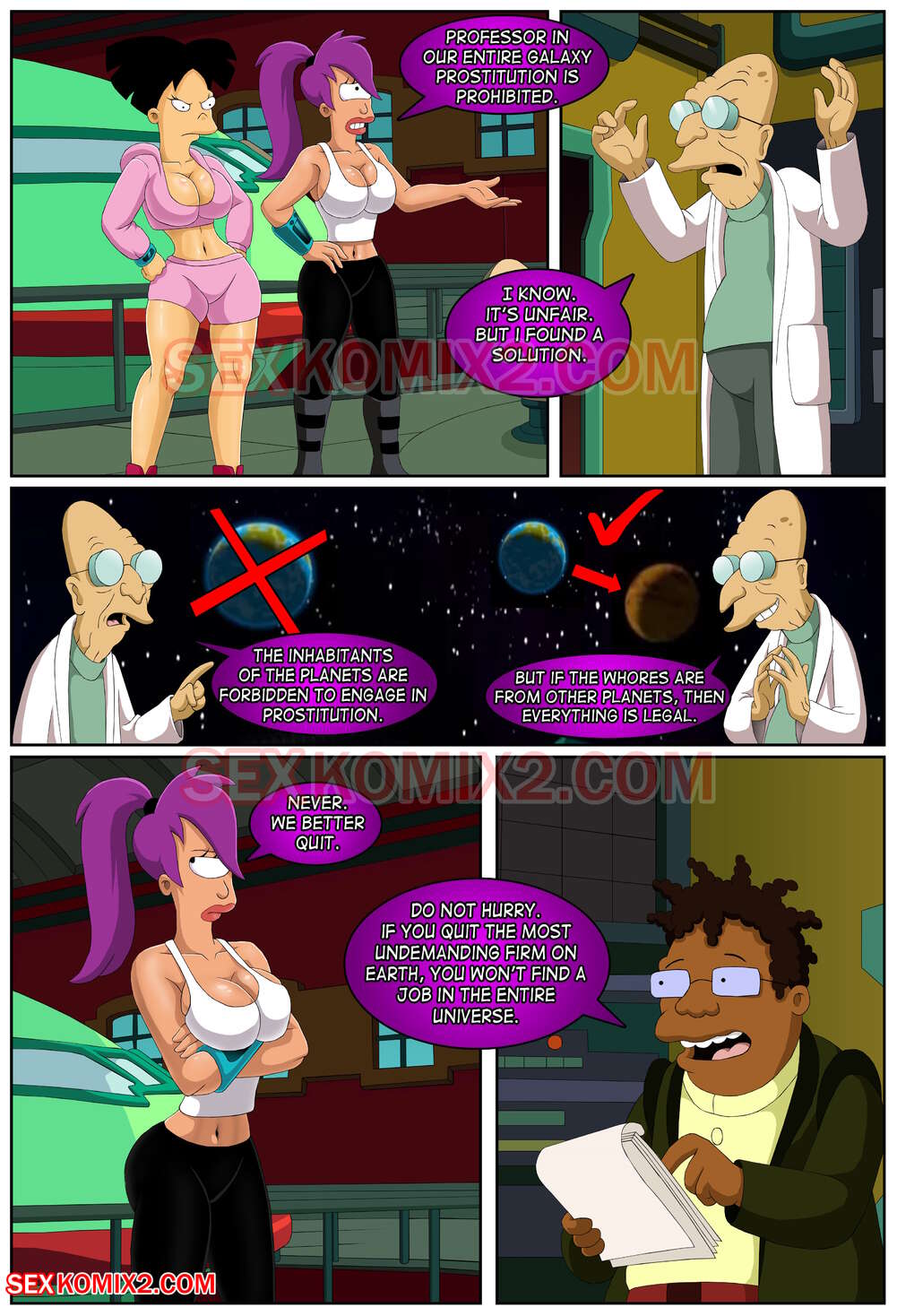 Futurama. Interplanetary sex. by sexkomix2.com page 4 full