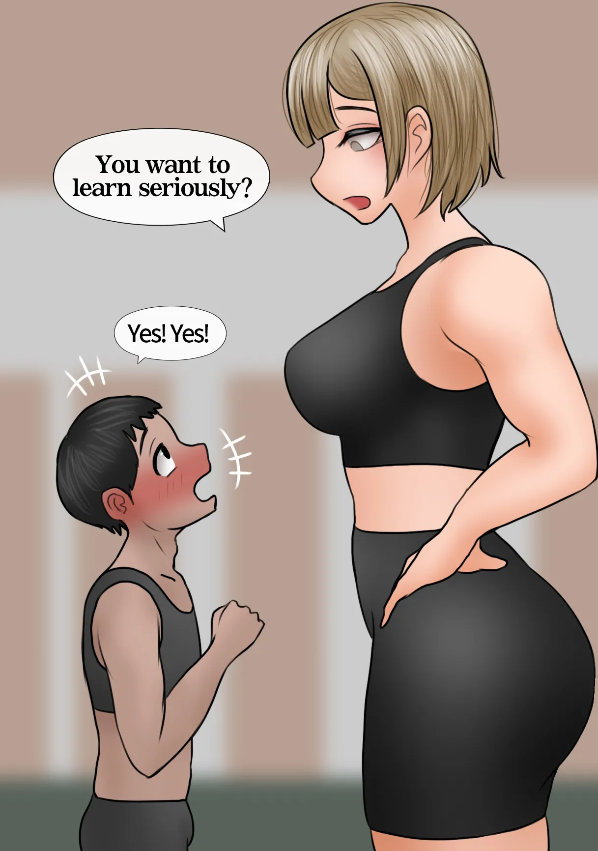 Senpai won’t leave the big Kohai alone 2 page 1 full