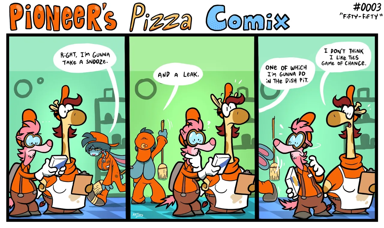 Pioneer's Pizza Comix page 3 full