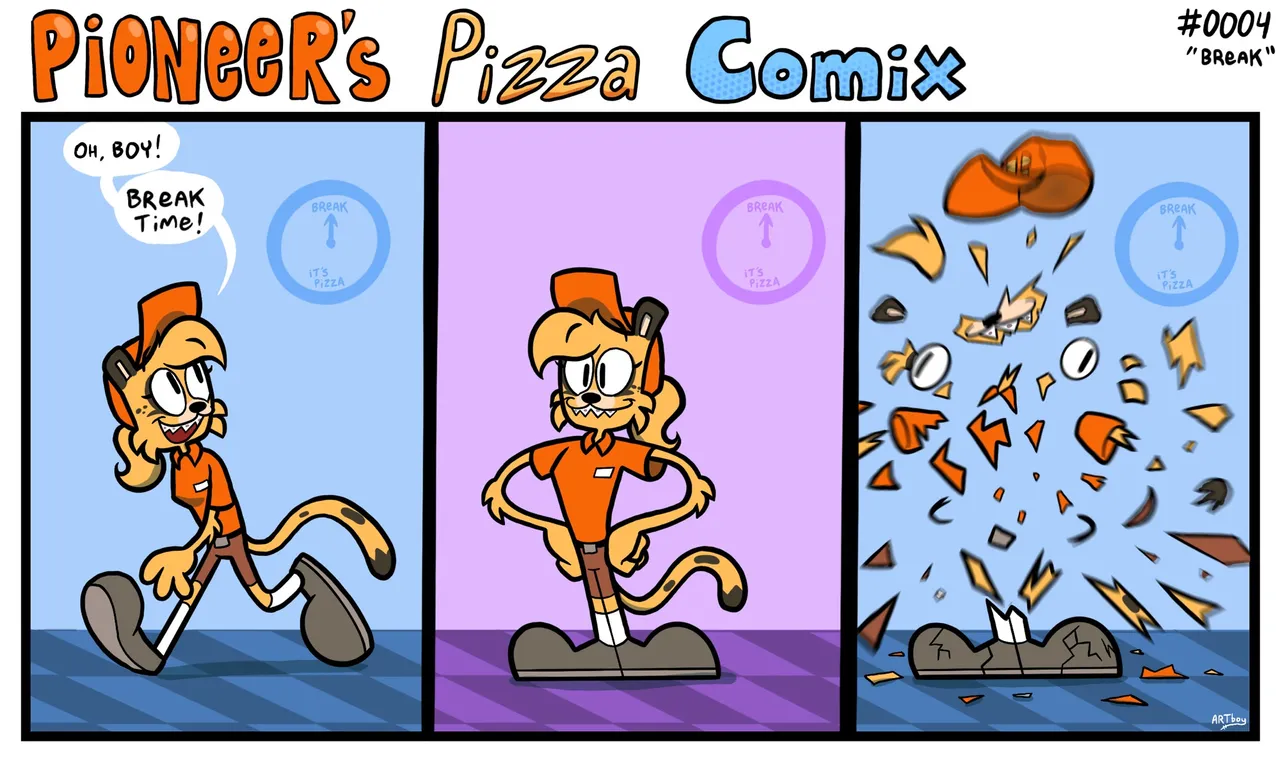 Pioneer's Pizza Comix page 4 full