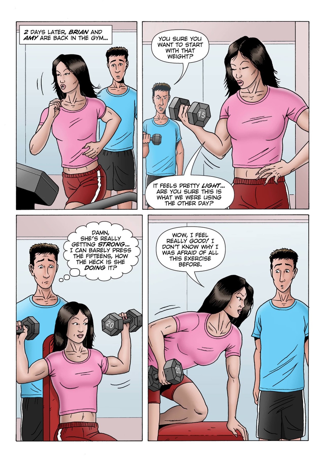 Female Muscle Frenzy! 1 page 8 full