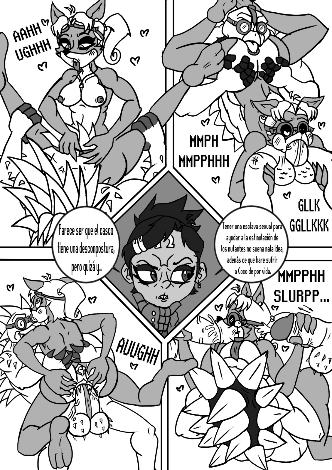 Coco Bandicoot in "Nina's Punishment" page 10 full