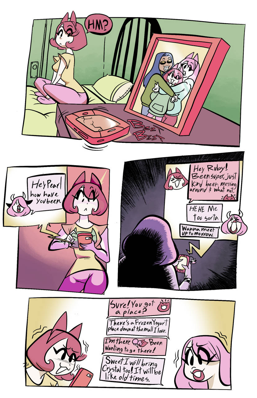 JoeKie3wl - Pearl's Old Friends / Sharene and Pamela / Mittens Twins Big Dinner / + Epilogue page 1 full