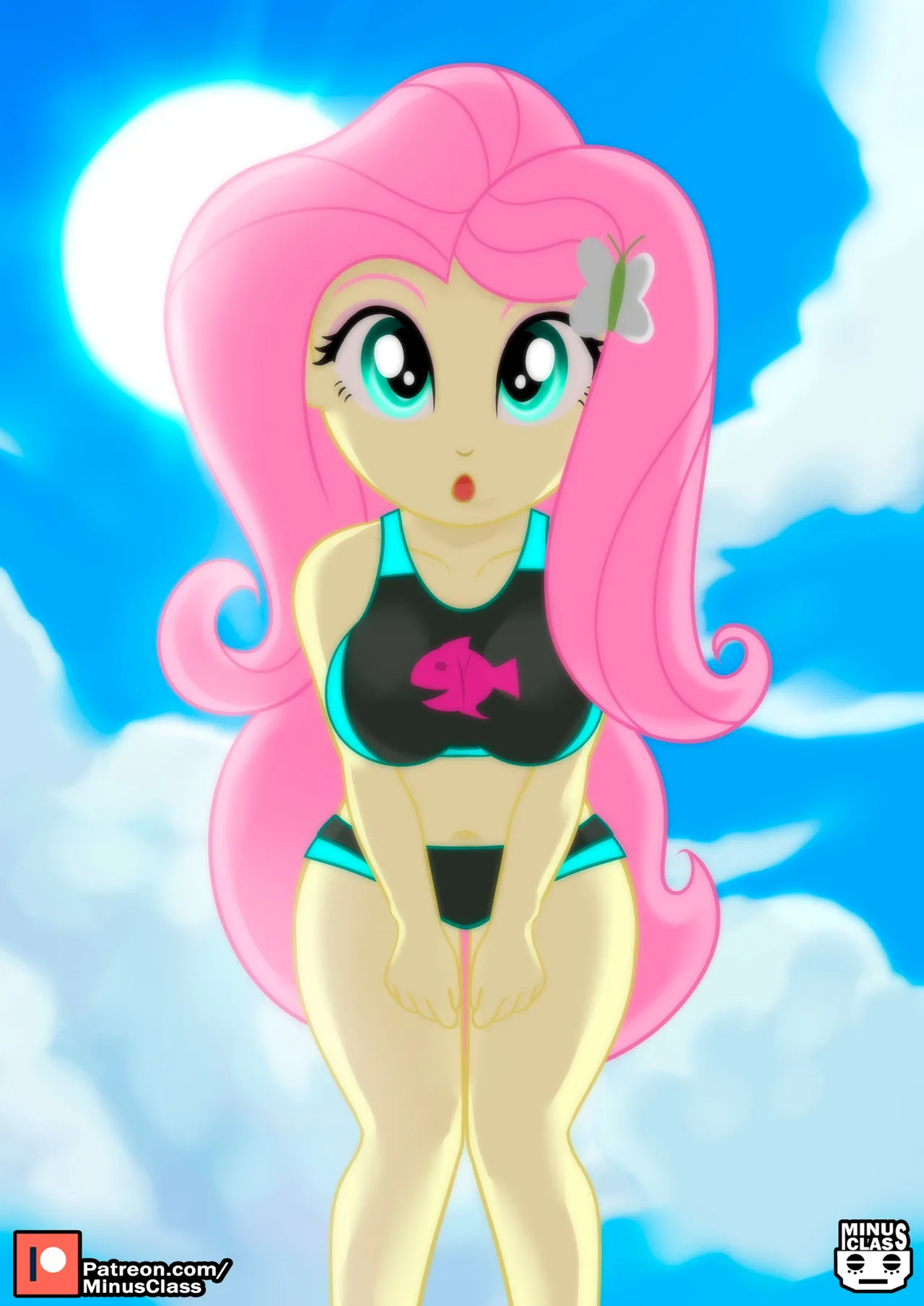 fluttershy by artist:minusclass page 1 full