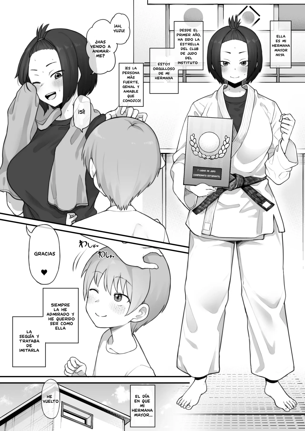 Chin Ochi Boisshu Shimai Zenpen 12P｜Las Hermanas Marimacho Corrompidas por un Pene ~Primera Parte~ 12 Páginas page 1 full