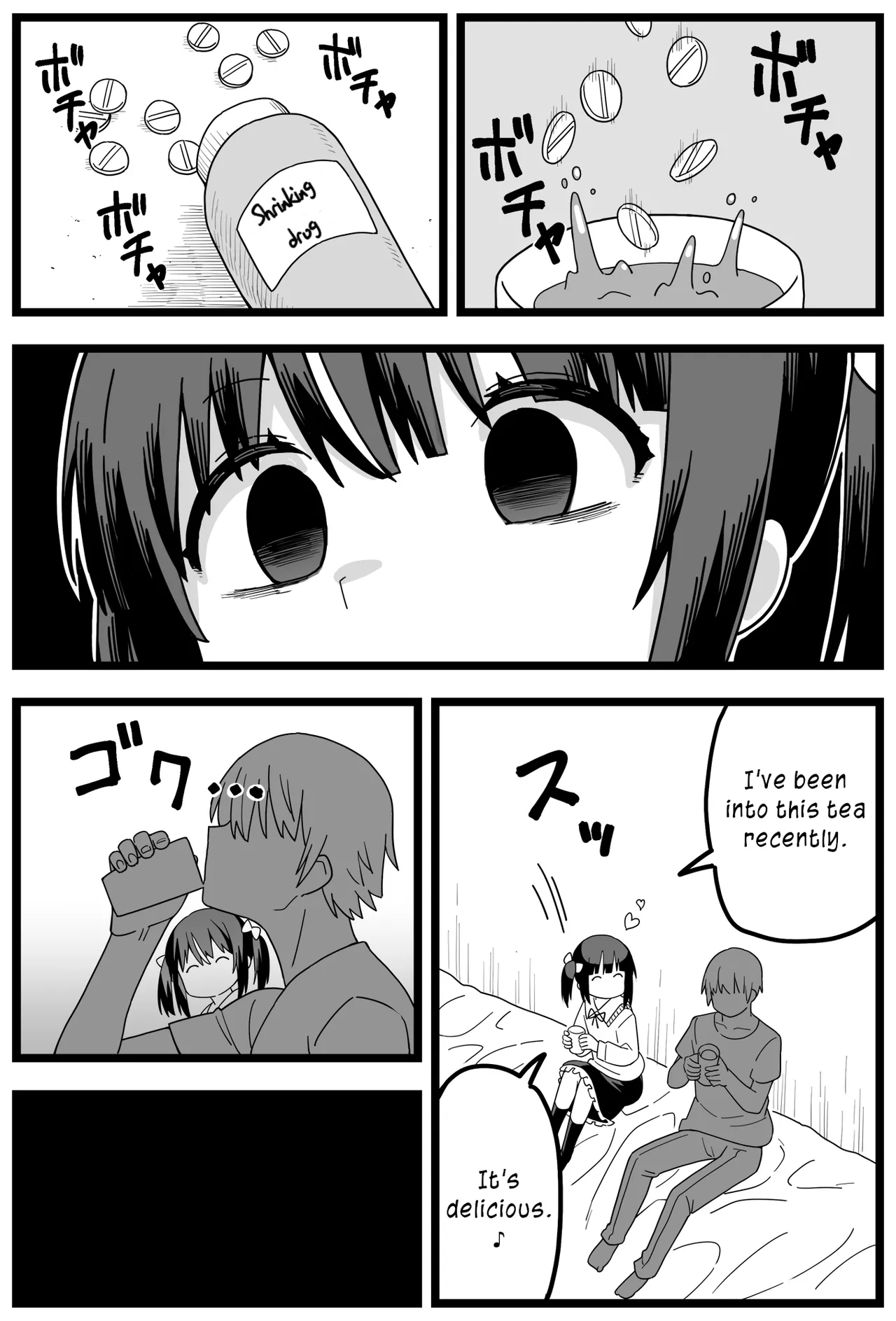 Uwaki ga Barete Kanojo ni Chiisaku Sarete Taberareru Manga | Caught Cheating, Shrunk, and Eaten by His Girlfriend page 4 full