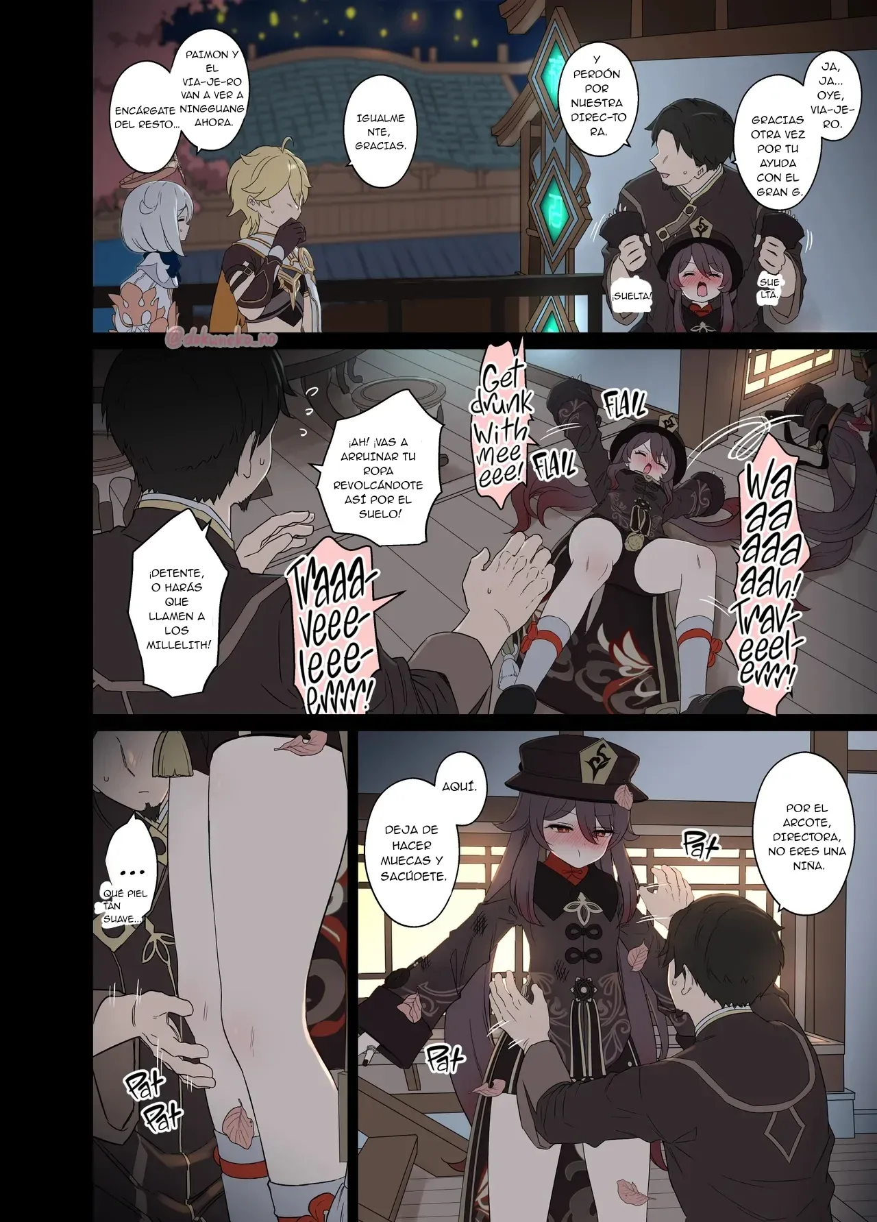 Hu Tao ni Warui Koto o Suru no Hanashi ｜Hu Tao Tiene Una Muy Mala Noche page 3 full