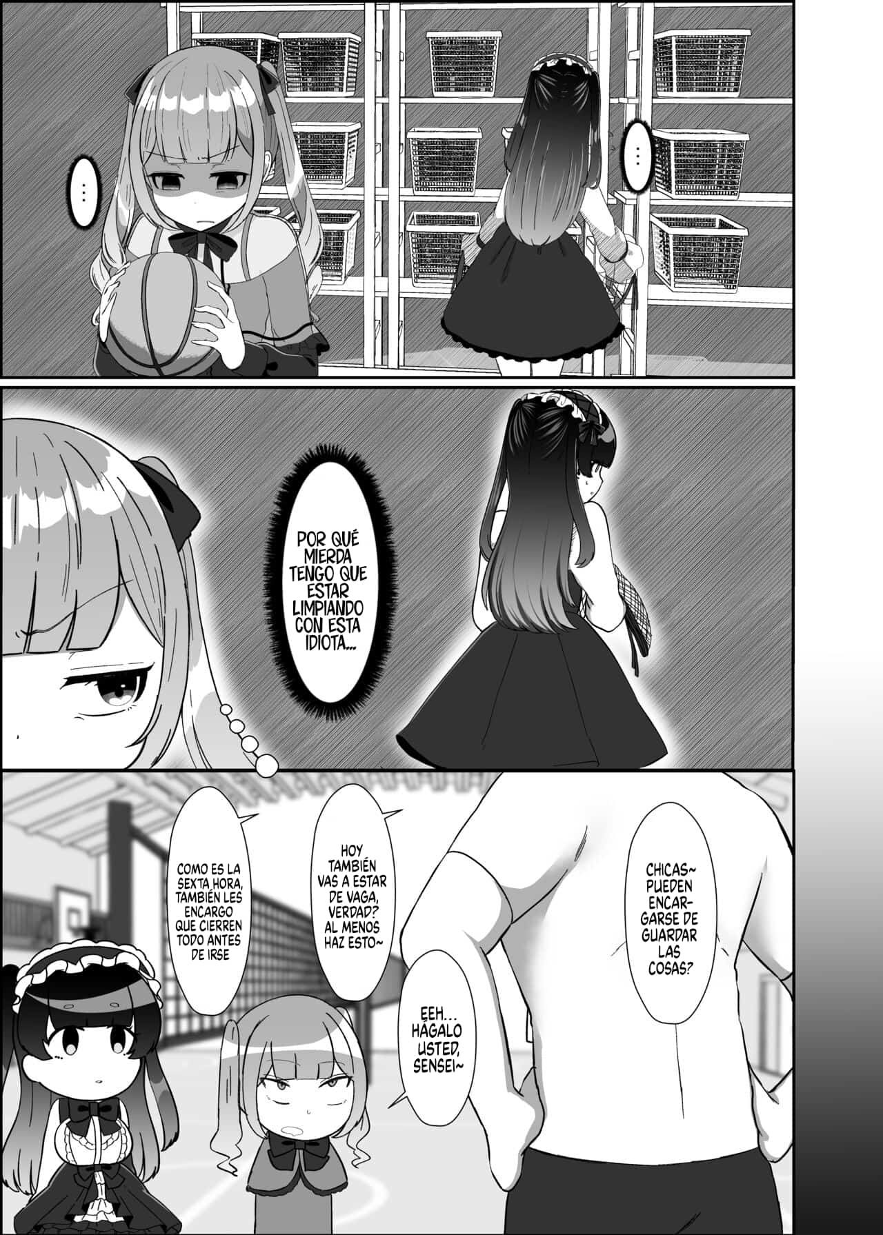 Futanari Lolita vs Jiraikei Mesugaki 〜Kiyowa na Futanari Joshi wo Odoshita hazu ga Gyaku ni Okasare chatta!〜｜Lolita Futanari vs Chica Malcriada 〜¡Creí Haber Intimidado a una Tímida Futanari, pero Terminó Violándome!〜 page 4 full