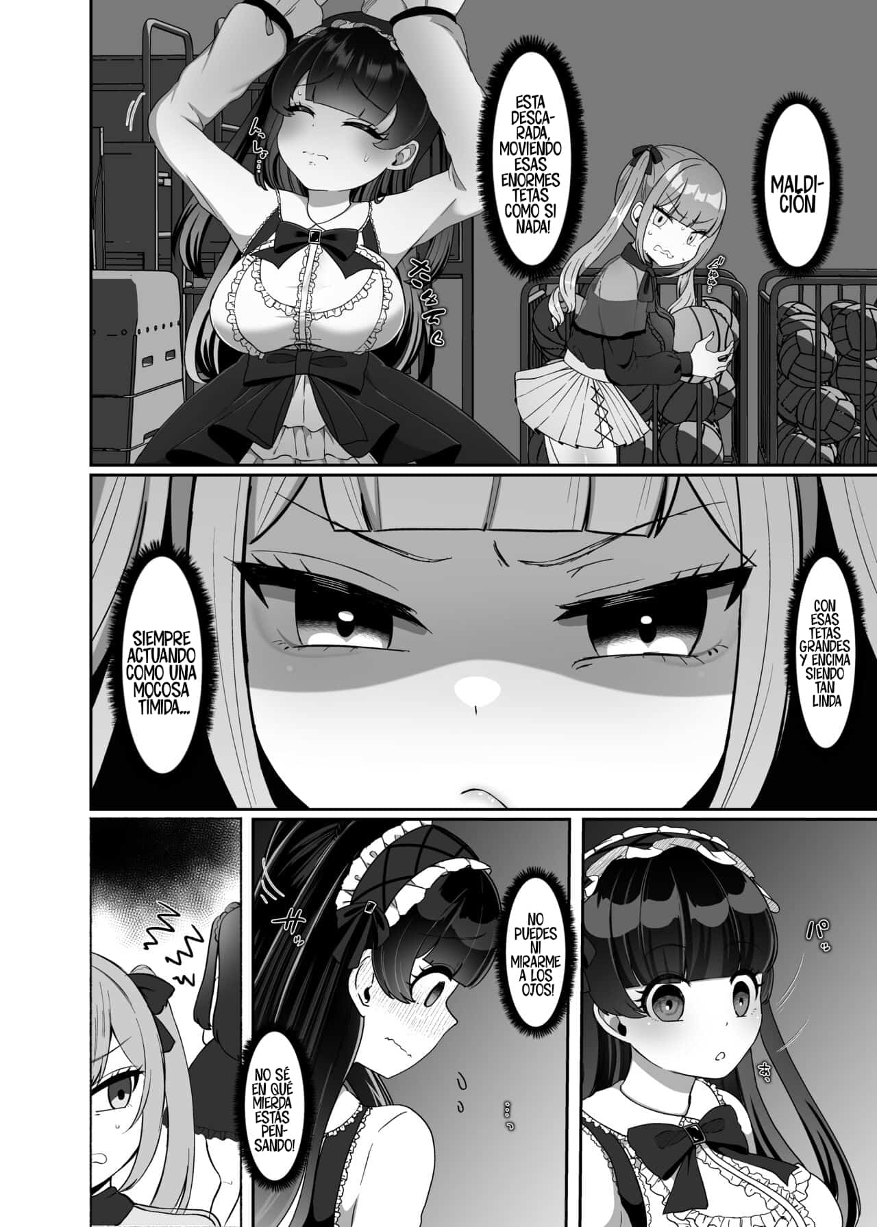 Futanari Lolita vs Jiraikei Mesugaki 〜Kiyowa na Futanari Joshi wo Odoshita hazu ga Gyaku ni Okasare chatta!〜｜Lolita Futanari vs Chica Malcriada 〜¡Creí Haber Intimidado a una Tímida Futanari, pero Terminó Violándome!〜 page 5 full