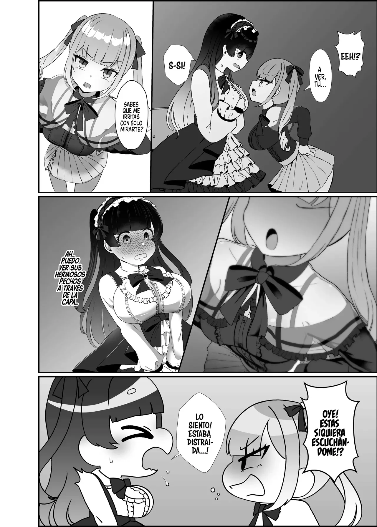 Futanari Lolita vs Jiraikei Mesugaki 〜Kiyowa na Futanari Joshi wo Odoshita hazu ga Gyaku ni Okasare chatta!〜｜Lolita Futanari vs Chica Malcriada 〜¡Creí Haber Intimidado a una Tímida Futanari, pero Terminó Violándome!〜 page 7 full