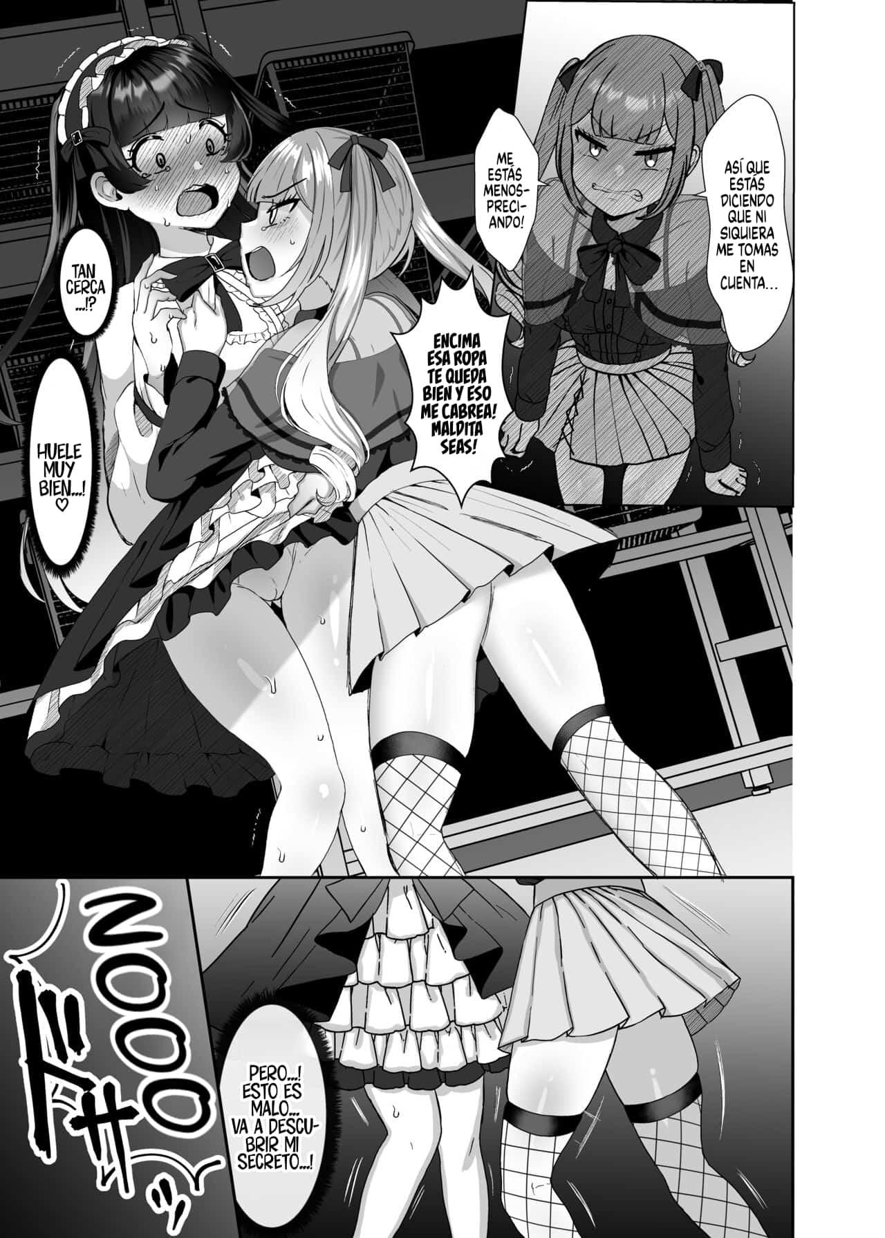 Futanari Lolita vs Jiraikei Mesugaki 〜Kiyowa na Futanari Joshi wo Odoshita hazu ga Gyaku ni Okasare chatta!〜｜Lolita Futanari vs Chica Malcriada 〜¡Creí Haber Intimidado a una Tímida Futanari, pero Terminó Violándome!〜 page 8 full