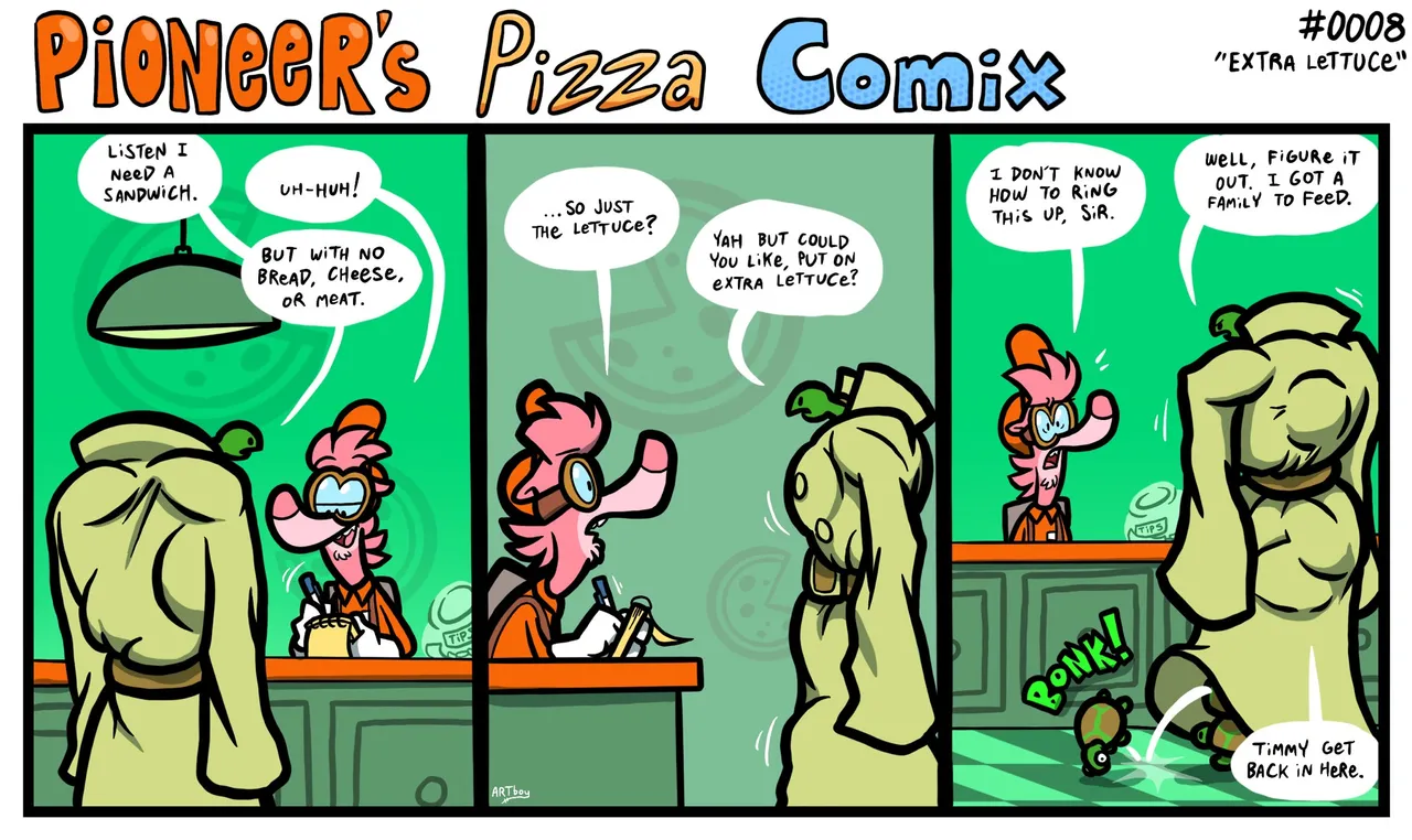 Pioneer's Pizza Comix page 8 full