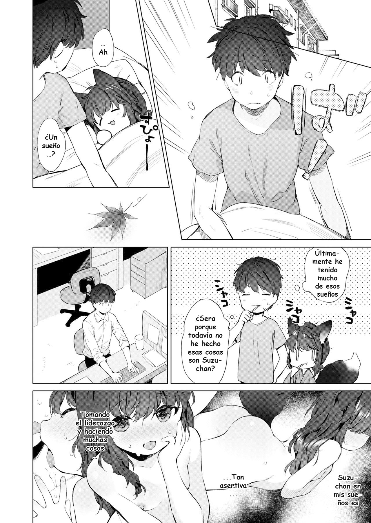Mutou Mato Yowai 200 Chai Okitsune-chan to Oshidori Fuufu Seikatsu.｜Vida de Pareja Feliz con una Zorrita de 200 Años. page 6 full