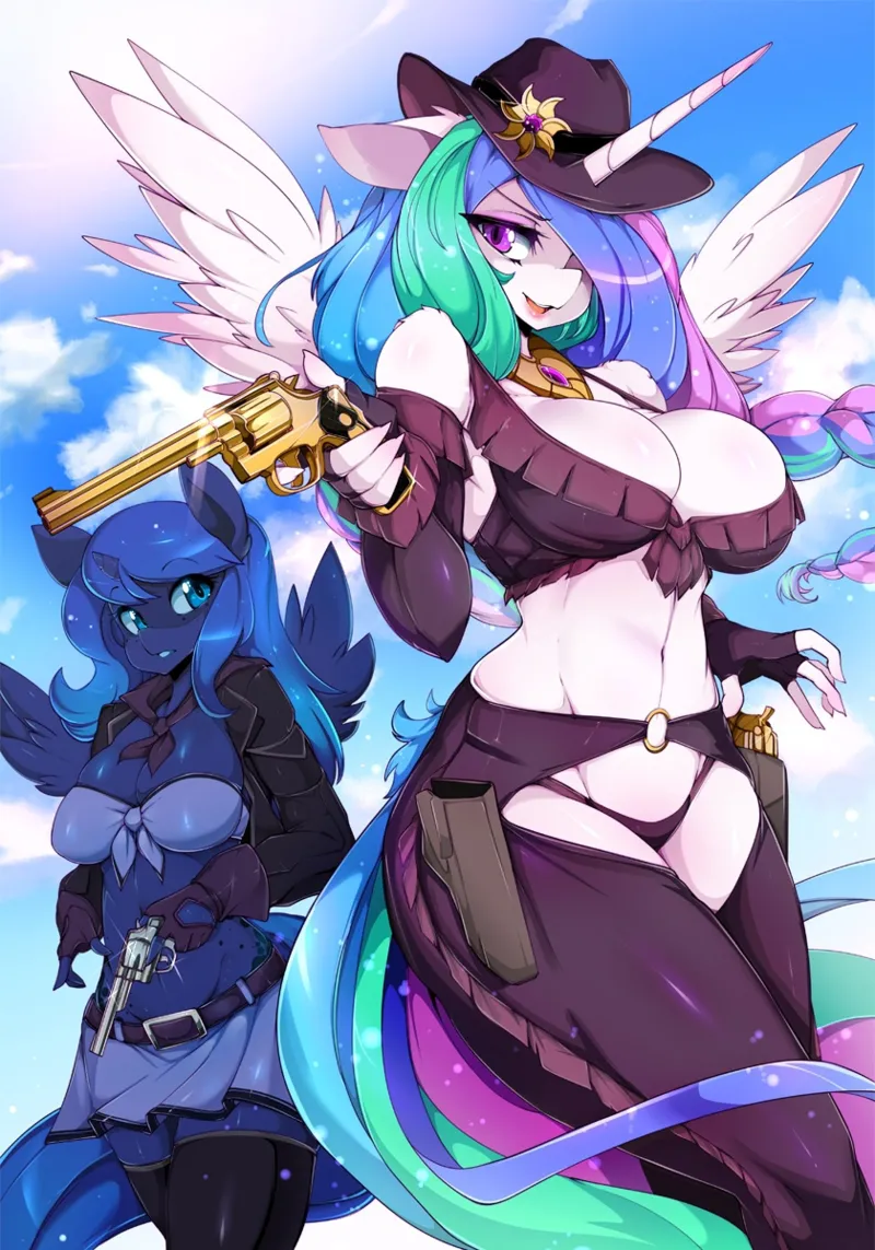 All hail Princess Luna  and Princess Celestia  My little Pony page 1 full