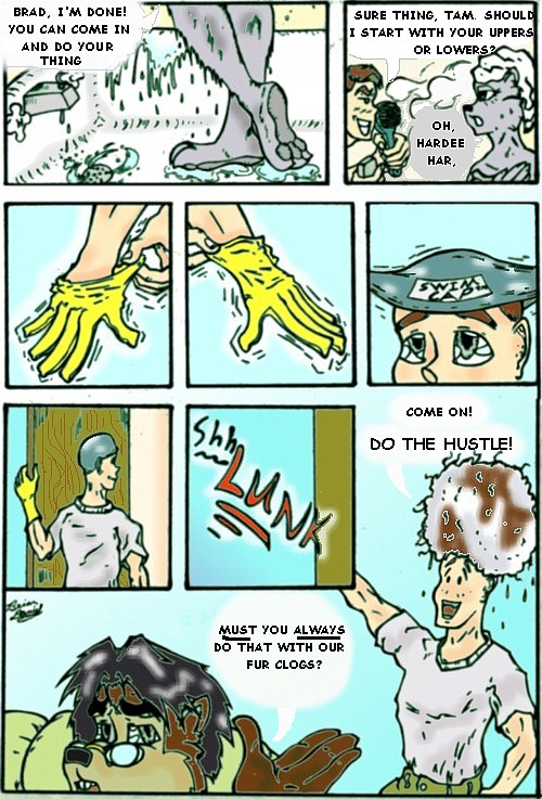 Fur Will Fly written by Brian Daniel & illustrated by Misty Caldwell page 8 full