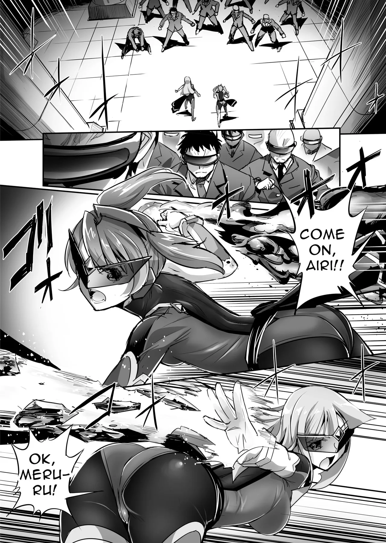 FlameFrost Duo TWIN CURELY ~Yuri Heroines Defeated By Dicks~ 1+2 page 3 full
